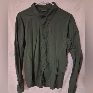Arc’teryx “Elaho” Green Long Sleeve Shirt Mens Size Medium